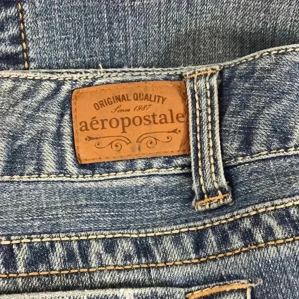 Aeropostale Hailey Skinny Flare Jeans 13/14 short - Picture 7 of 14